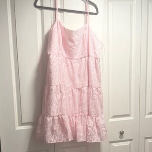 Arula Blush and White Patterned Top